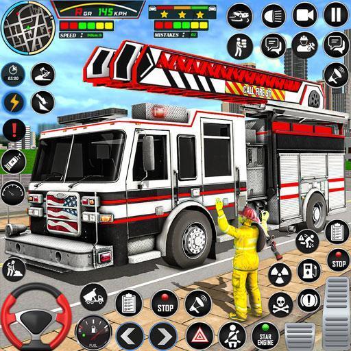 Firefighter: FireTruck Games ภาพหน้าจอ 0