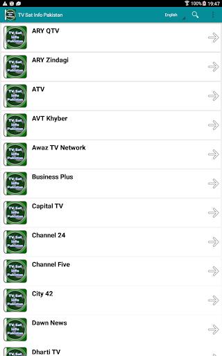 Schermata TV Sat Info Pakistan 2