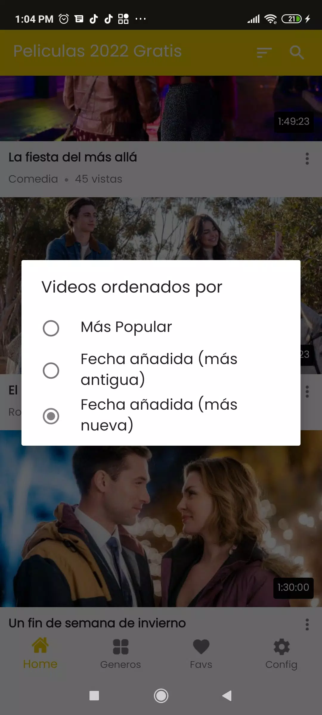 Pelismart Peliculas en Estreno ภาพหน้าจอ 0