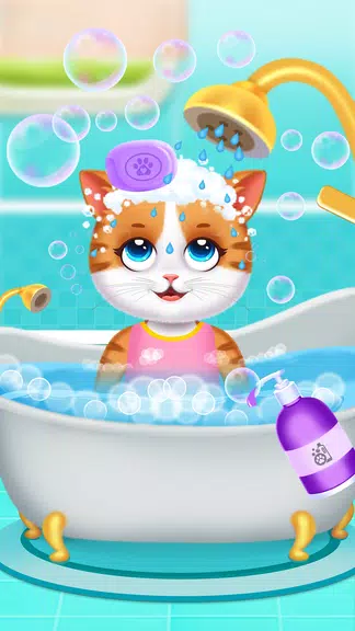 Cute Kitty Cat Pet Care Schermafbeelding 1