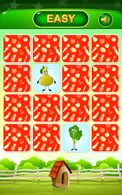 Vegetable Memory Match Game Capture d'écran 0