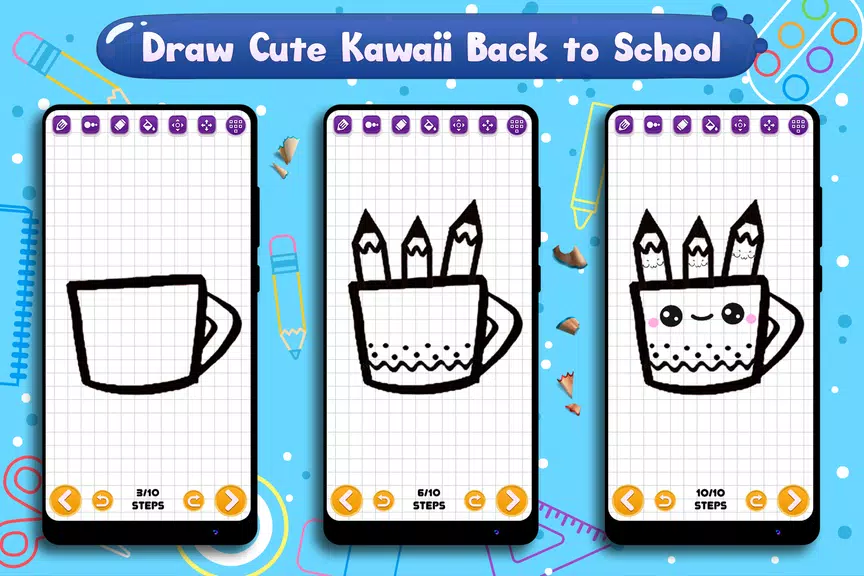 Learn to Draw School Supplies Screenshot 3