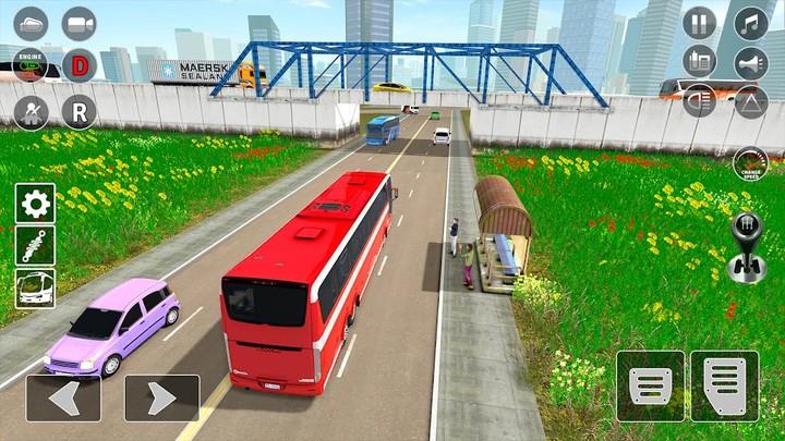 Bus Simulator Bus Driving Game Tangkapan skrin 0