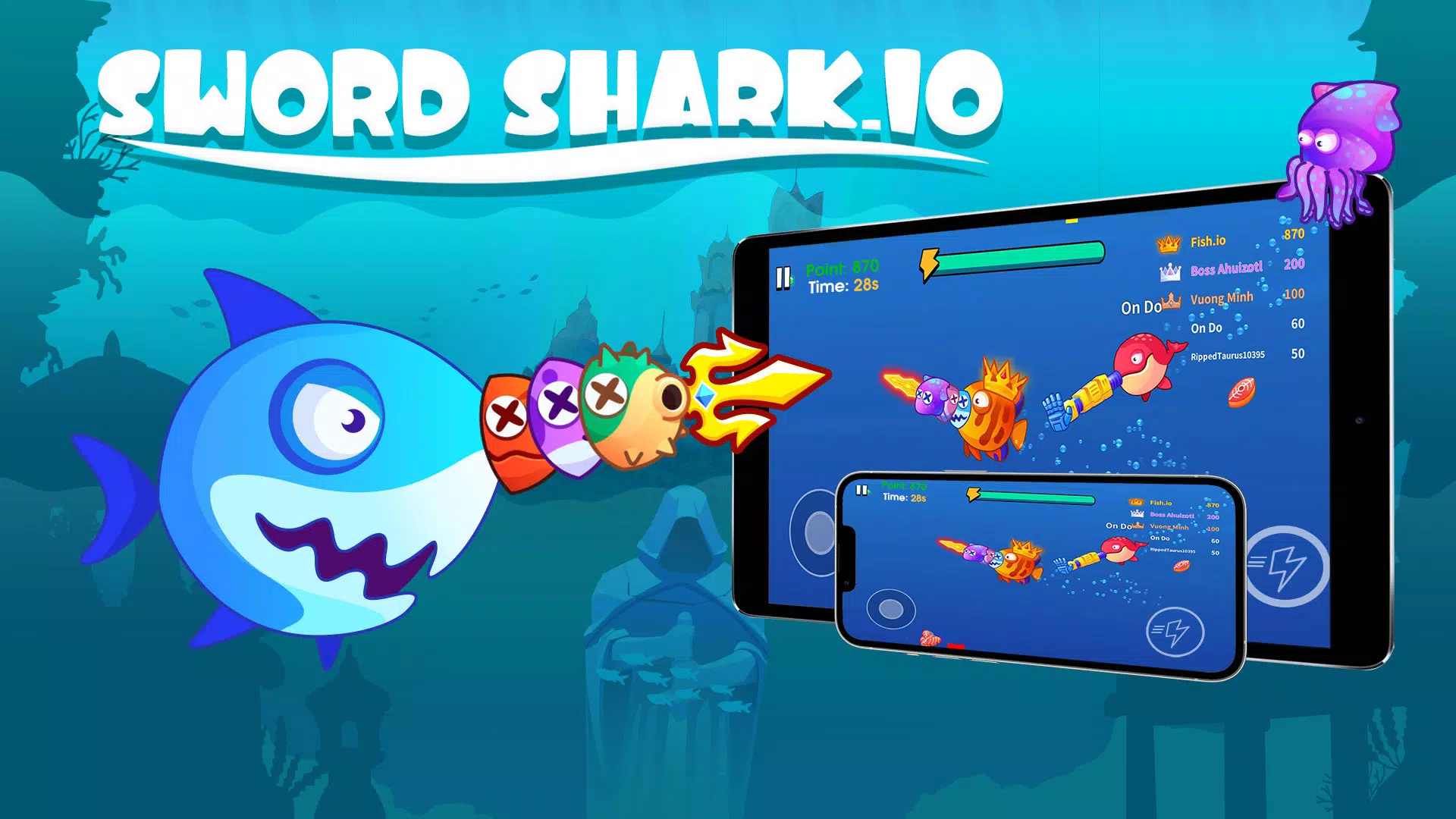 Sword Shark.io Schermafbeelding 0