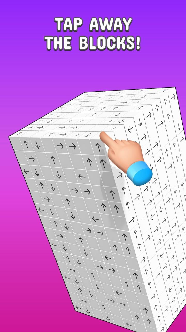 Tap to Unblock 3d Cube Away 스크린샷 0