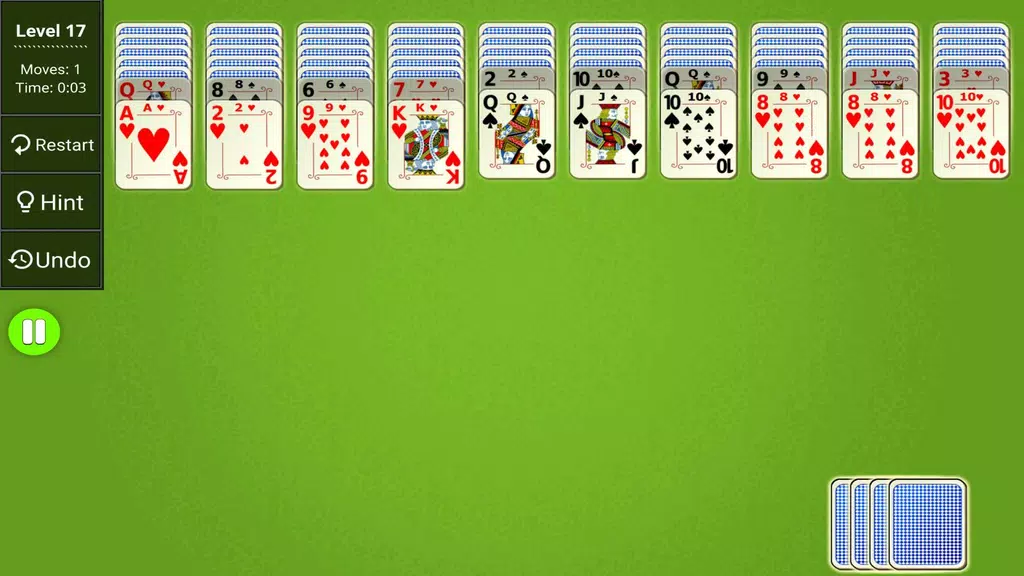 Spider Solitaire Epic स्क्रीनशॉट 1