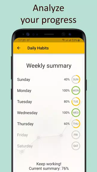 Daily activities tracker Schermafbeelding 2