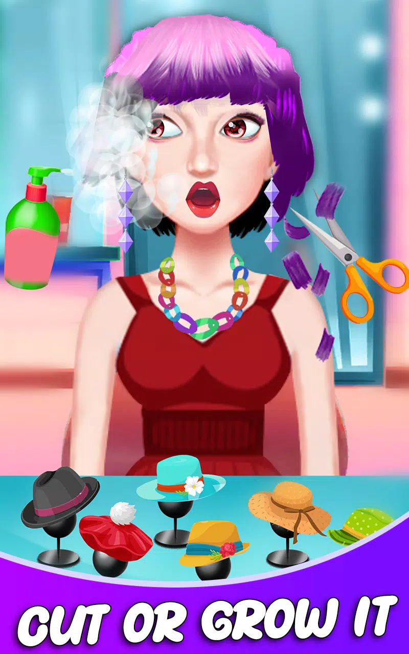 Fashion Girls Hair Salon Games スクリーンショット 2