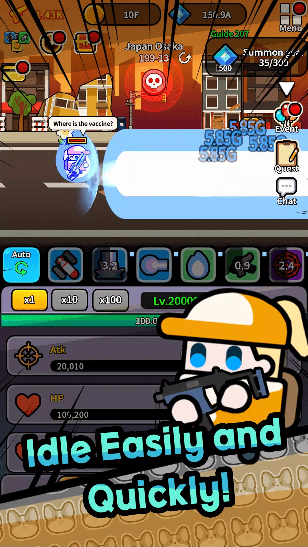 Legend Z Hunter : Idle RPG War স্ক্রিনশট 2