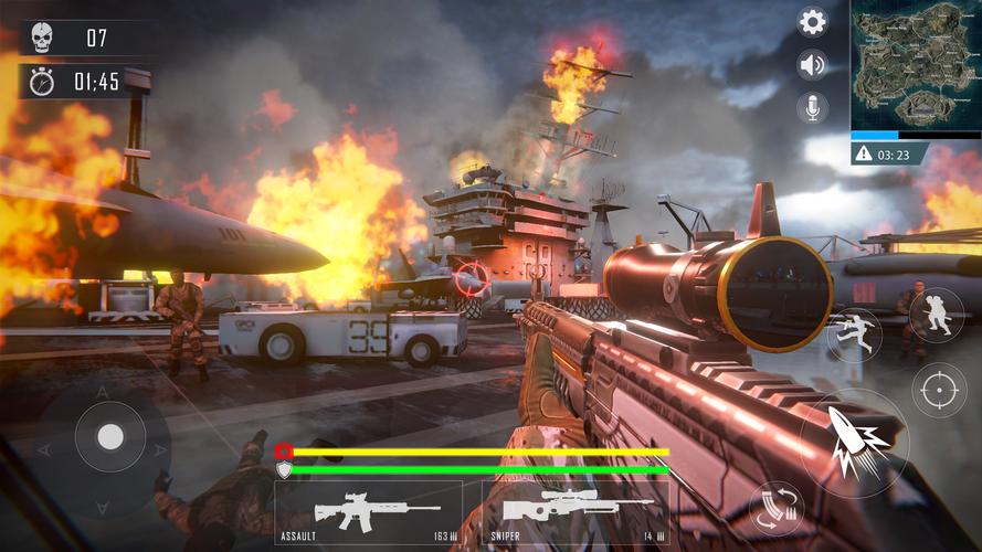 WarStrike FPS Offline Gun Game Captura de tela 0