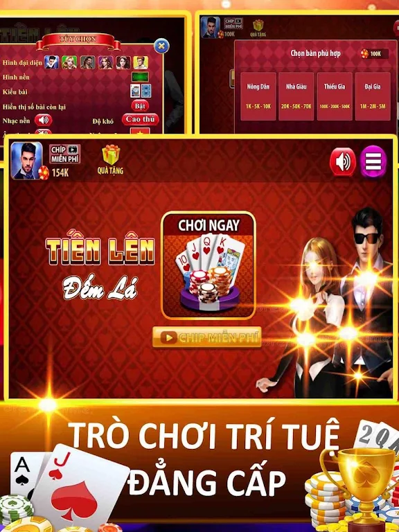 Tiến lên đếm lá - Thirteen - tien len offline স্ক্রিনশট 0