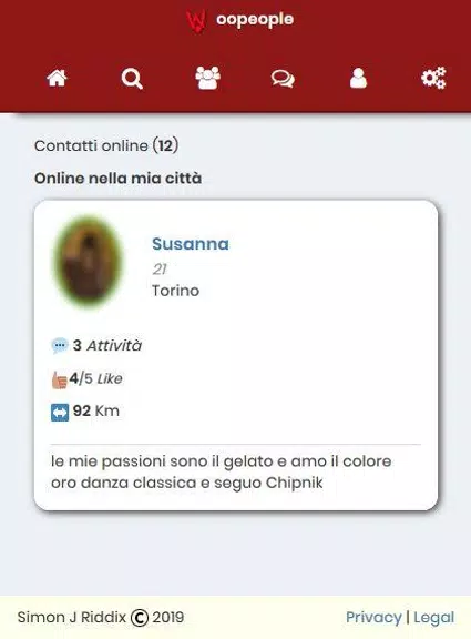 WooPeople Social Incontri Screenshot 0