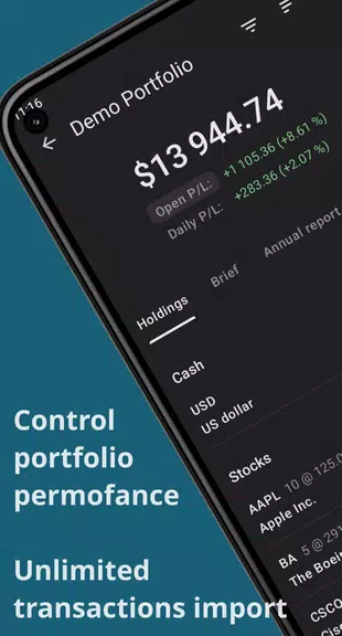 Investing portfolio tracker スクリーンショット 0