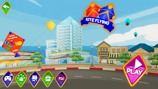 Pipa Layang Kite Flying Game Tangkapan skrin 0