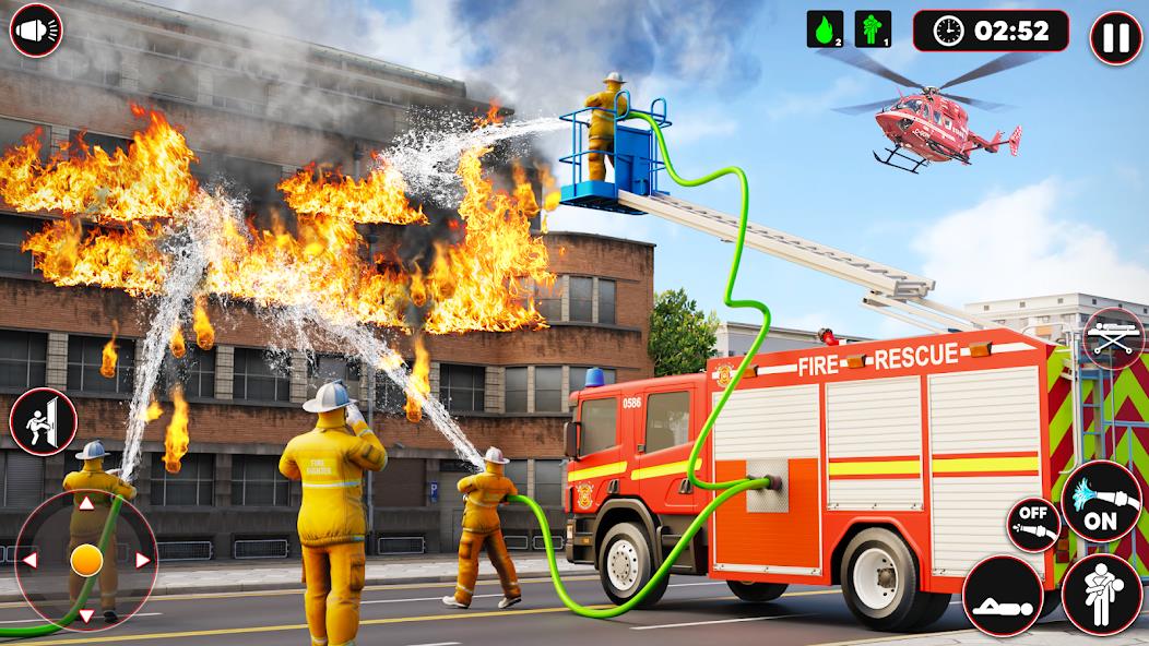 Fire Truck Sim: Truck Games Mod Screenshot 1