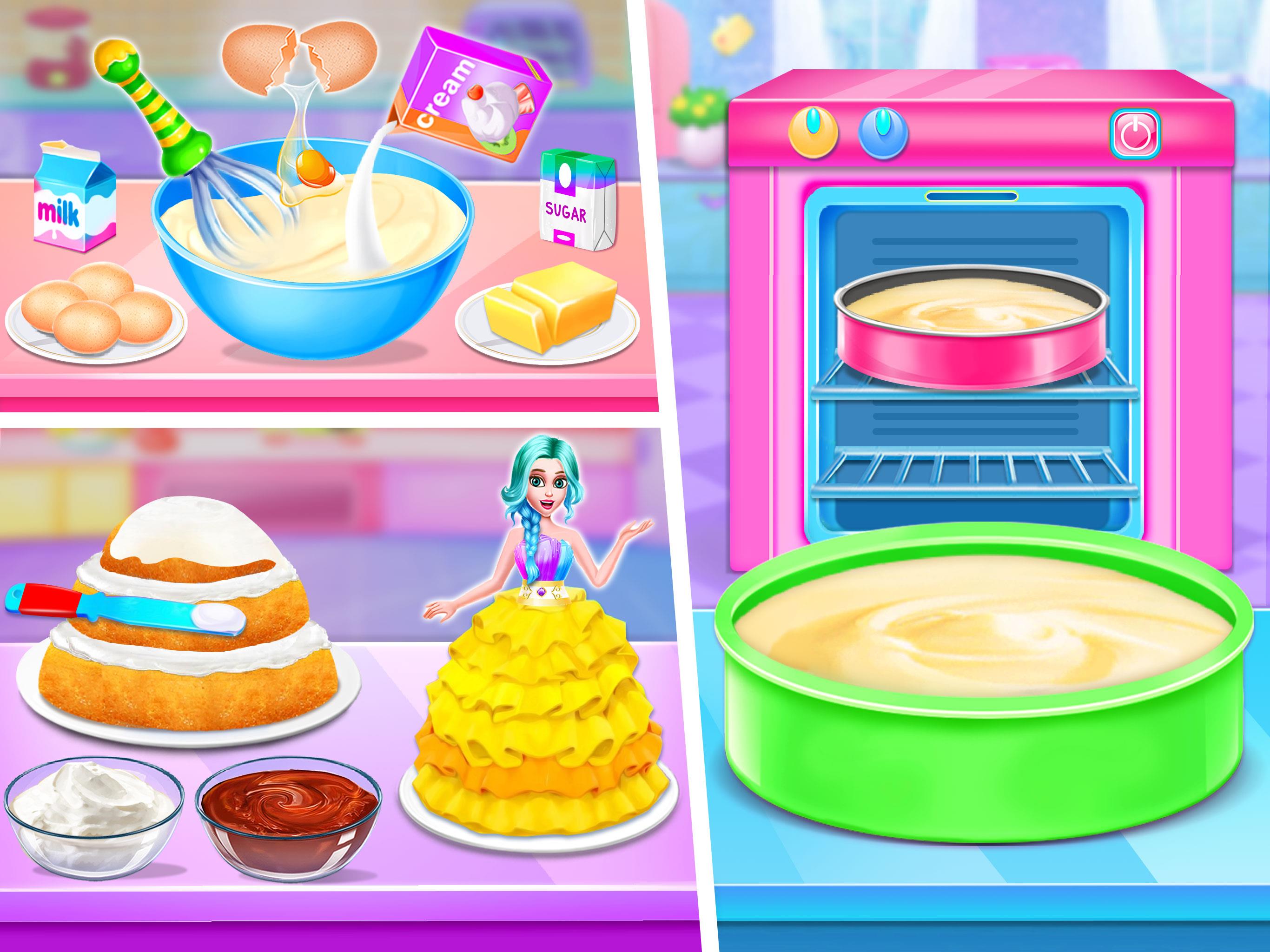 Doll House Cake Maker Game Captura de pantalla 1