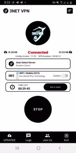 3NET VPN Screenshot 0