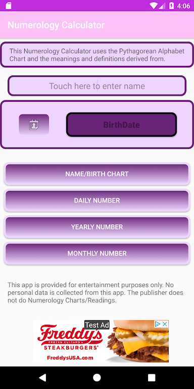 Pythagorean Numerology Calculator Tangkapan skrin 0