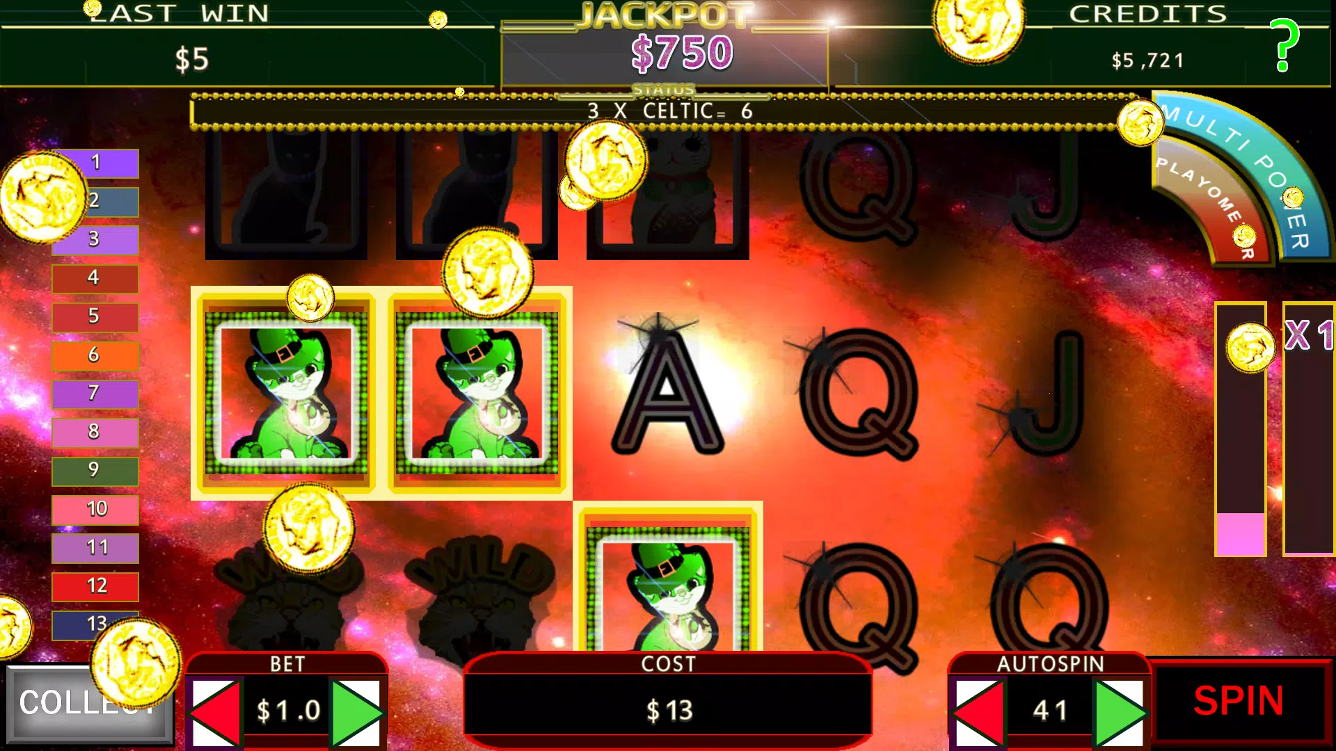 Lucky Beckoning Kitty Fruit Machine Screenshot 2