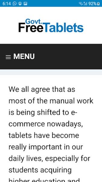 Free Government Tablets Captura de tela 3
