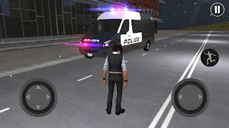 American Police Van Driving ဖန်သားပြင်ဓာတ်ပုံ 1