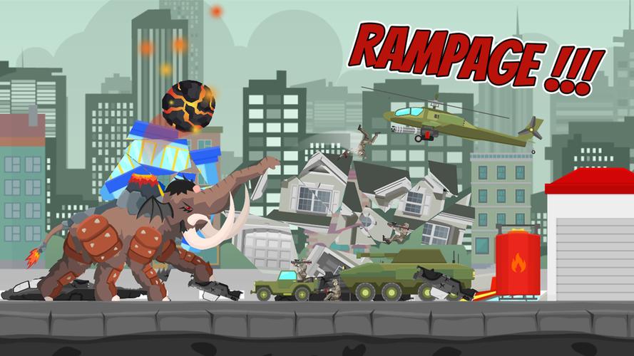 Hybrid Mammoth: City Rampage Screenshot 3