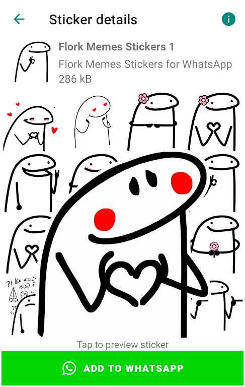 Flork memes stickers WASticker Zrzut ekranu 2