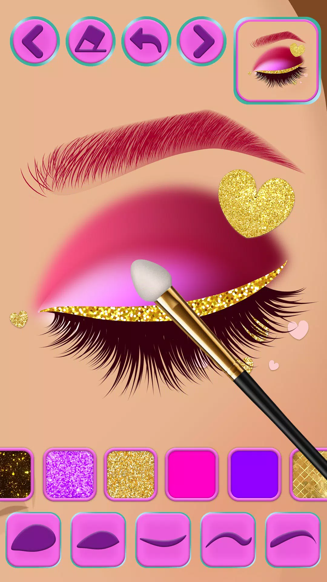 Eye makeup for girls Captura de pantalla 2