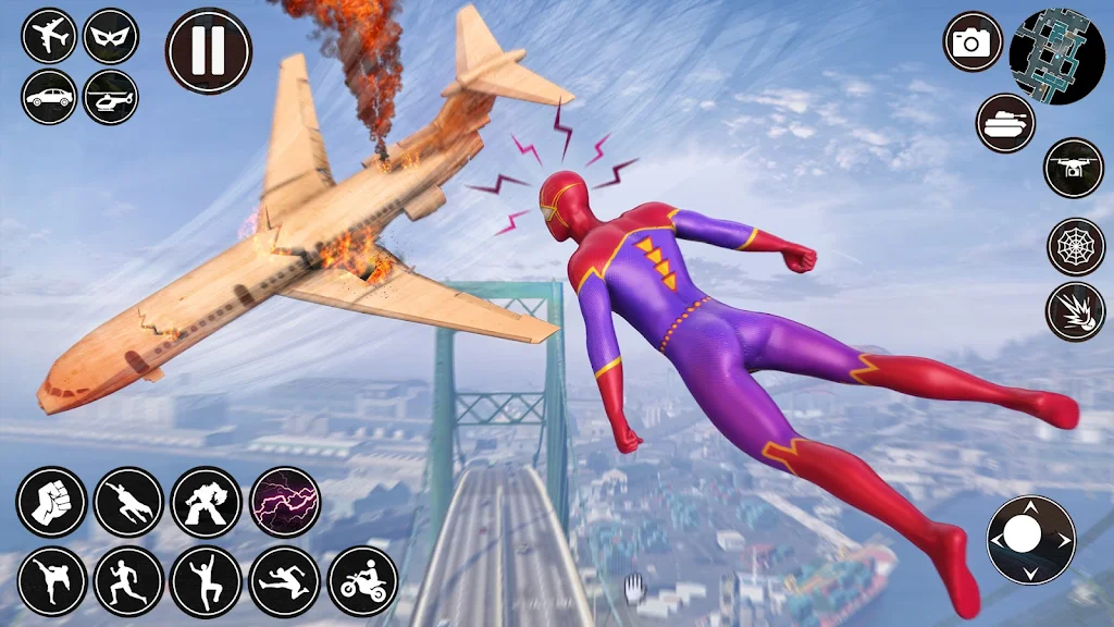 Spider Rope Man Superhero Game Screenshot 0