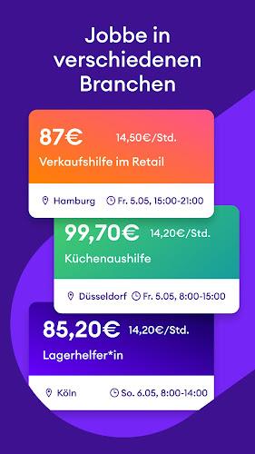 Zenjob - Flexible Nebenjobs Capture d'écran 2