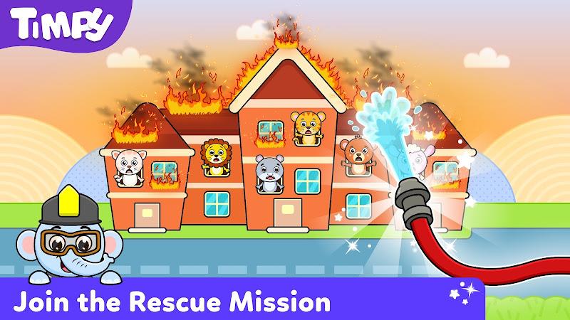 Timpy Kids Firefighter Games Screenshot 1