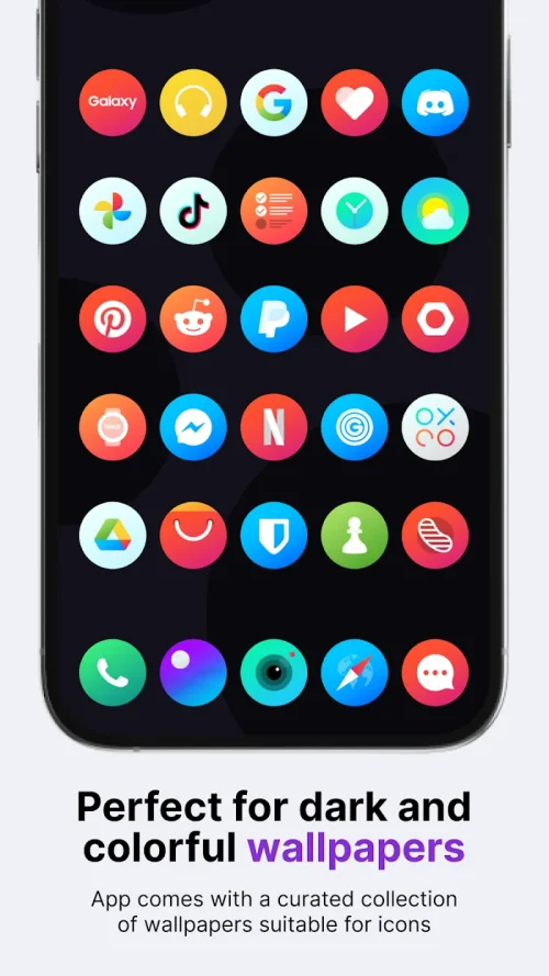 Hera Icon Pack: Circle Icons ဖန်သားပြင်ဓာတ်ပုံ 1