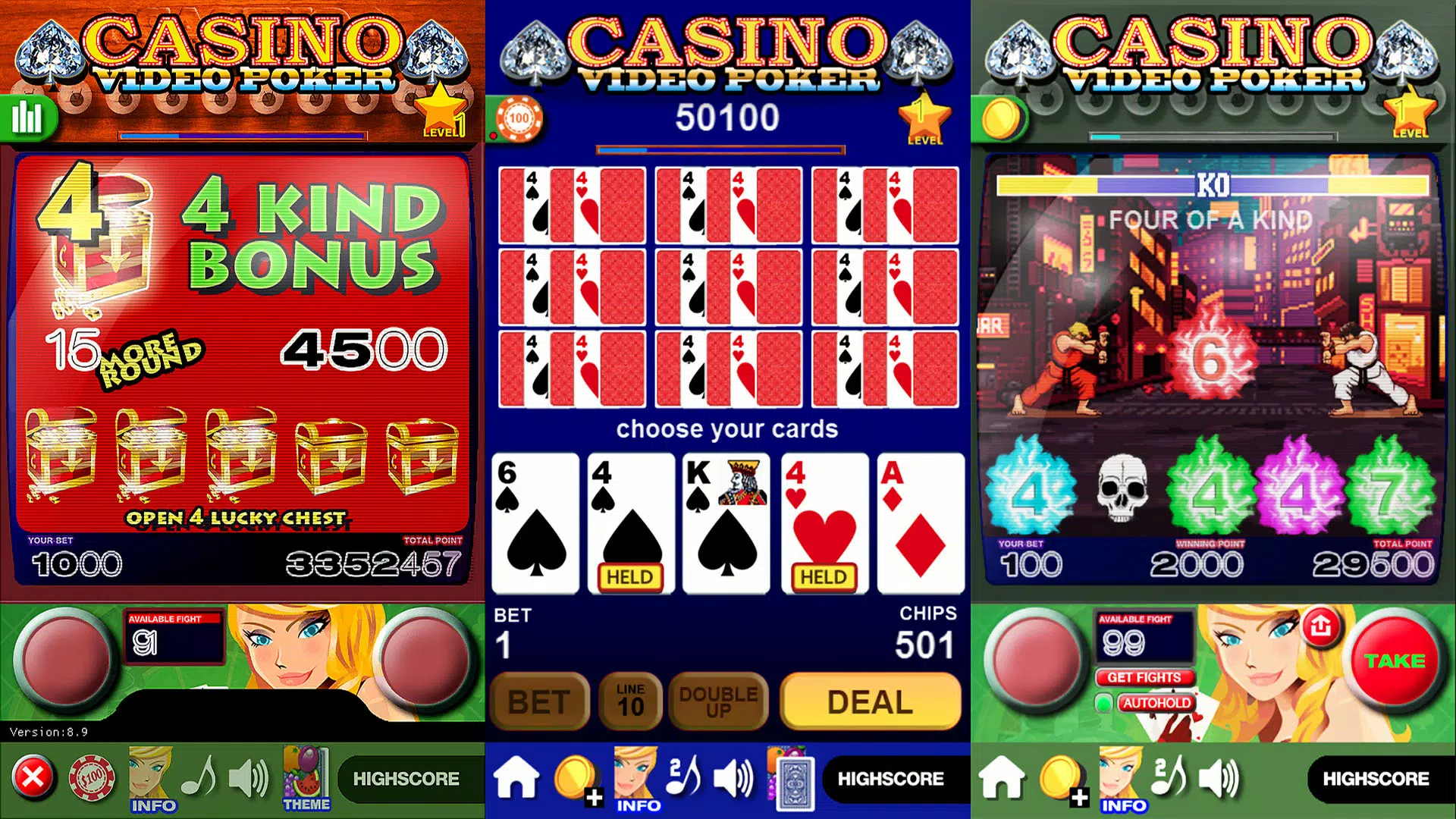 Casino Video Poker 스크린샷 1