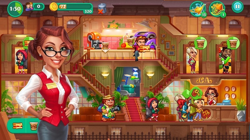 Grand Hotel Mania: Hotel jogo Captura de tela 2