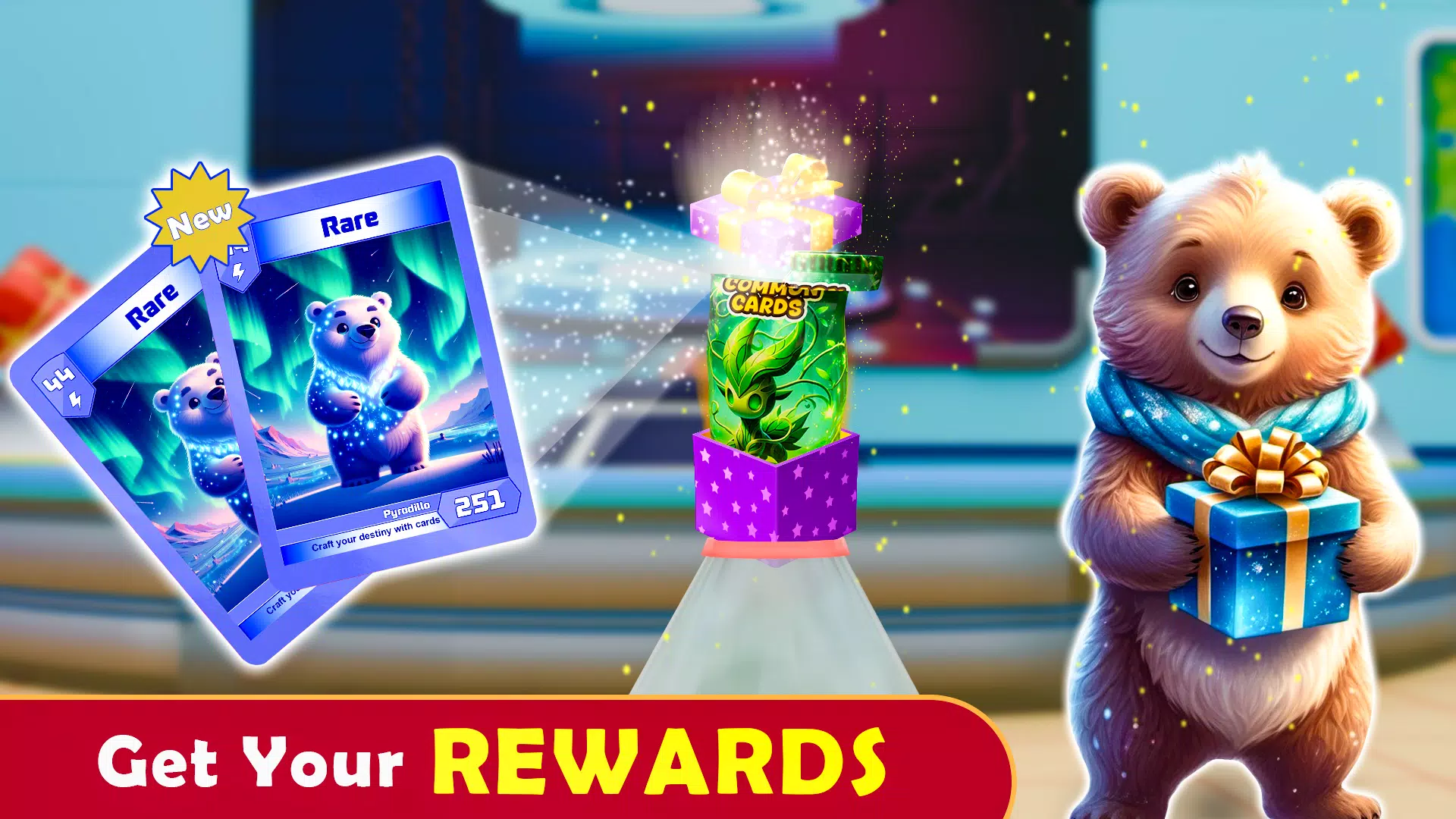 Monsters Card Collector Game स्क्रीनशॉट 3