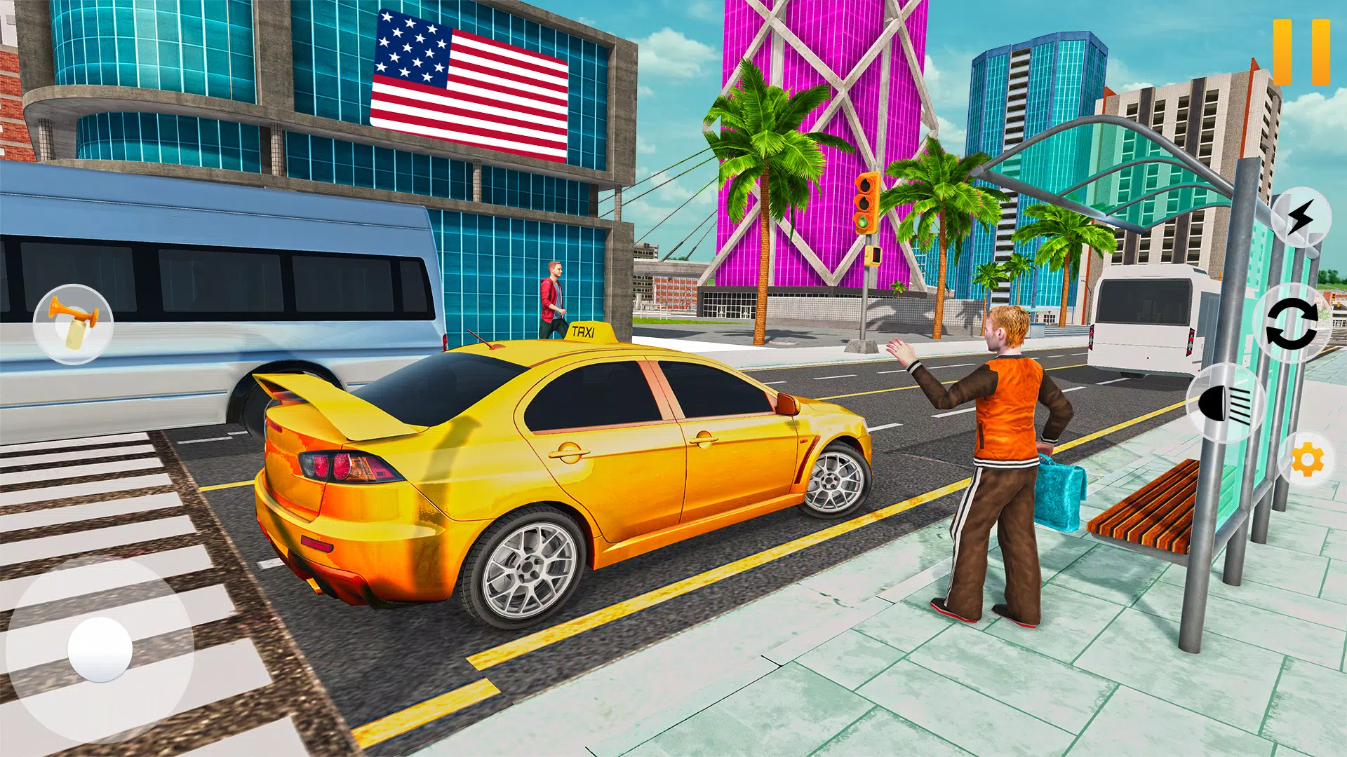 Taxi Car Driving : Taxi Sim 3D स्क्रीनशॉट 1