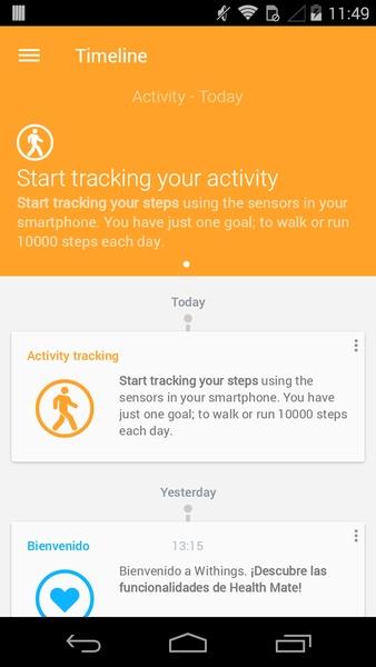 Withings Health Mate Capture d'écran 3