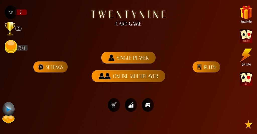 29 Card Game Lite Ekran Görüntüsü 0
