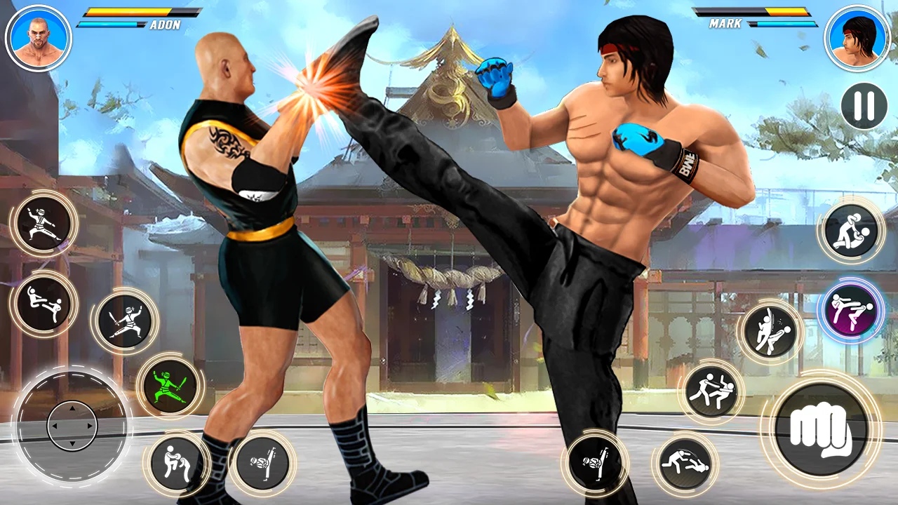 Kung Fu Games - Fighting Games Schermafbeelding 1