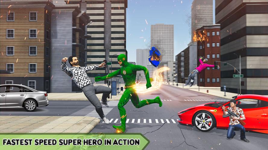 Super Speed: Flying Hero Games Schermafbeelding 3