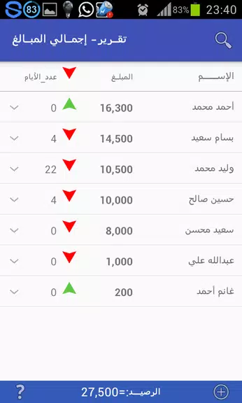 دفتر الحسابات Tangkapan skrin 2