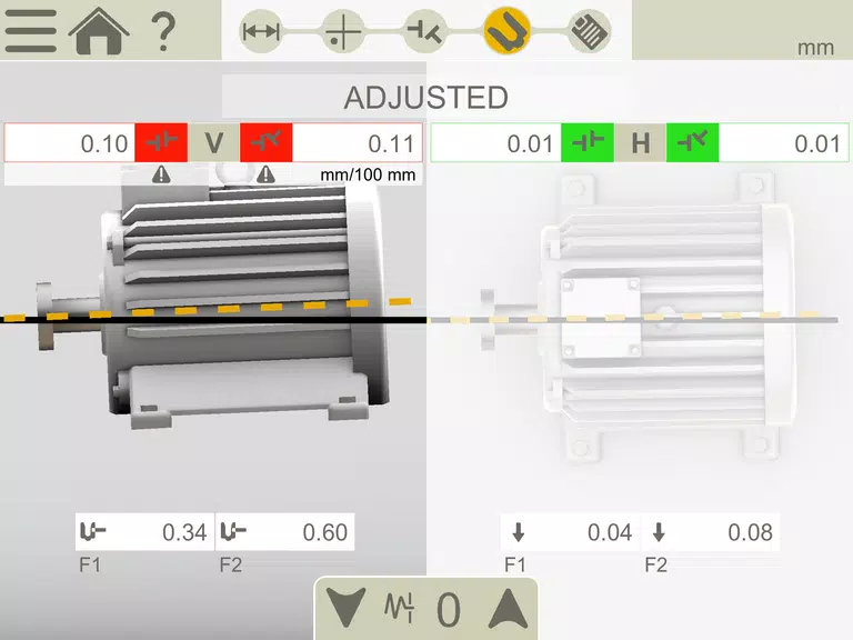 Easy-Laser XT Alignment Screenshot 2