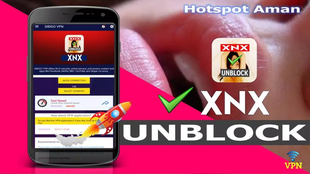 VPN Unblock XnX - Buka Situs X-Video & Sites Tangkapan skrin 1