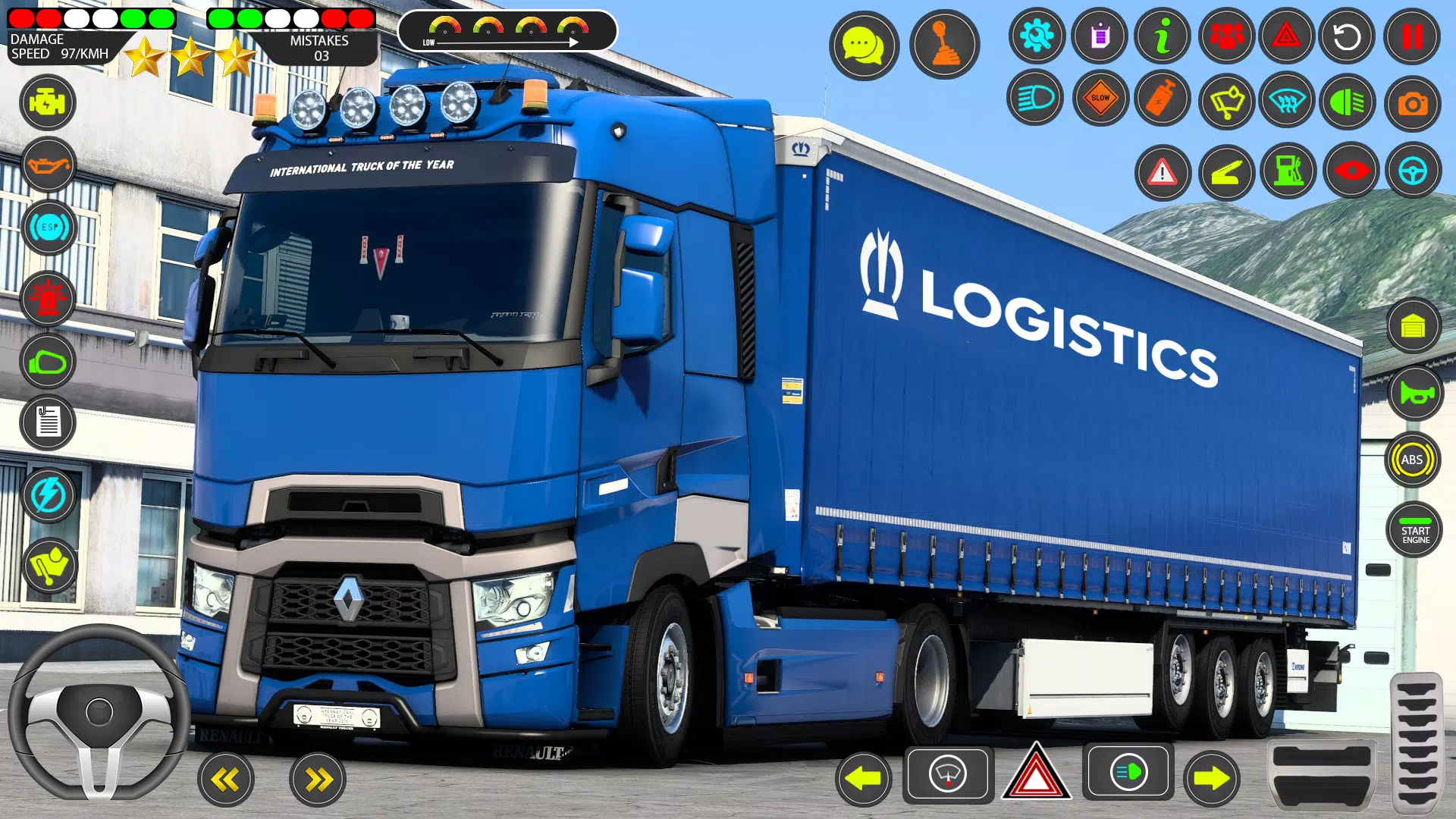 Euro Truck Games Sim 3d ဖန်သားပြင်ဓာတ်ပုံ 2