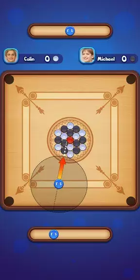 Carrom Strike - Disc Pool Game Capture d'écran 0