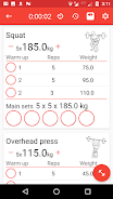 5x5 Workout Logger Capture d'écran 0