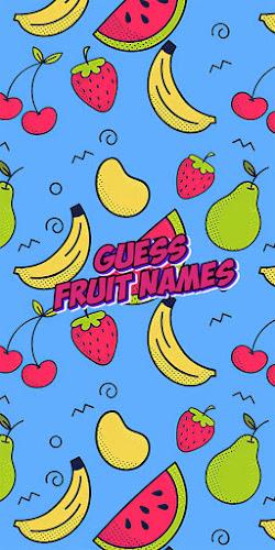 Guess the fruit name game Ekran Görüntüsü 0