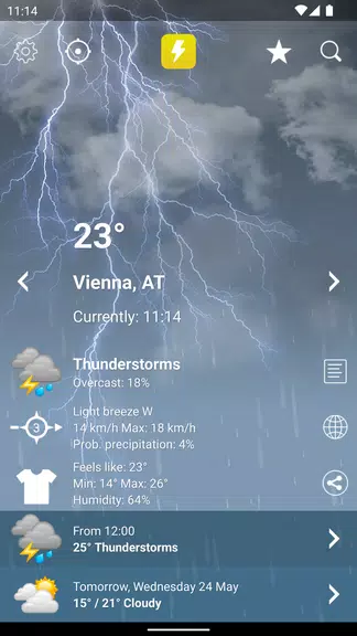 Schermata Weather XL Austria PRO 1