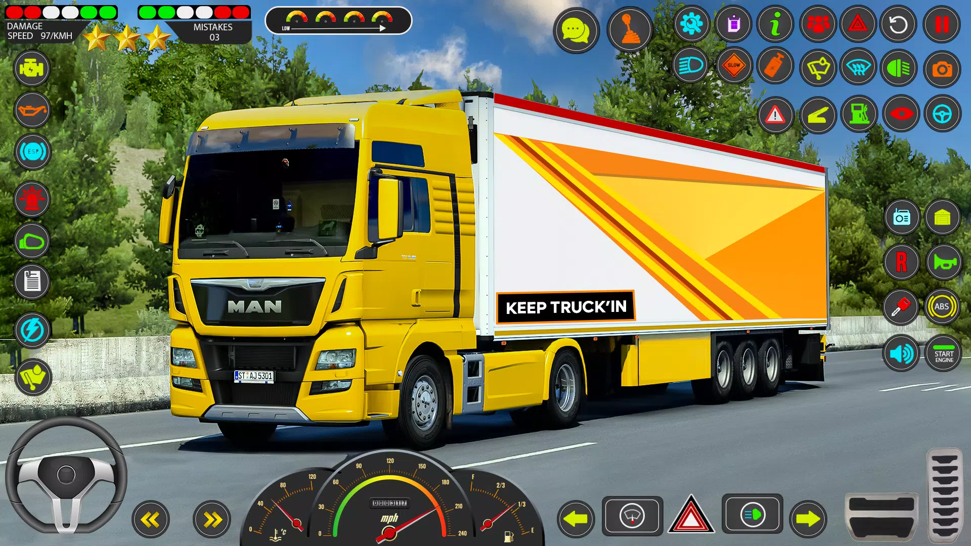 Euro Truck Games Sim 3d ဖန်သားပြင်ဓာတ်ပုံ 0