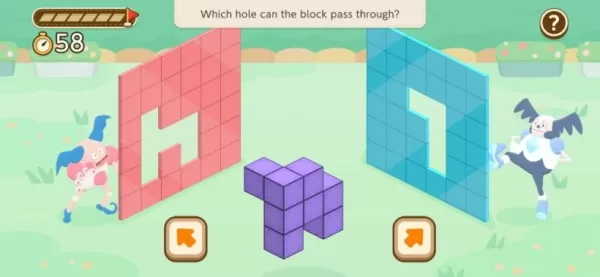 Pokémon Friends puzzle screen featuring two Mr. Mime characters